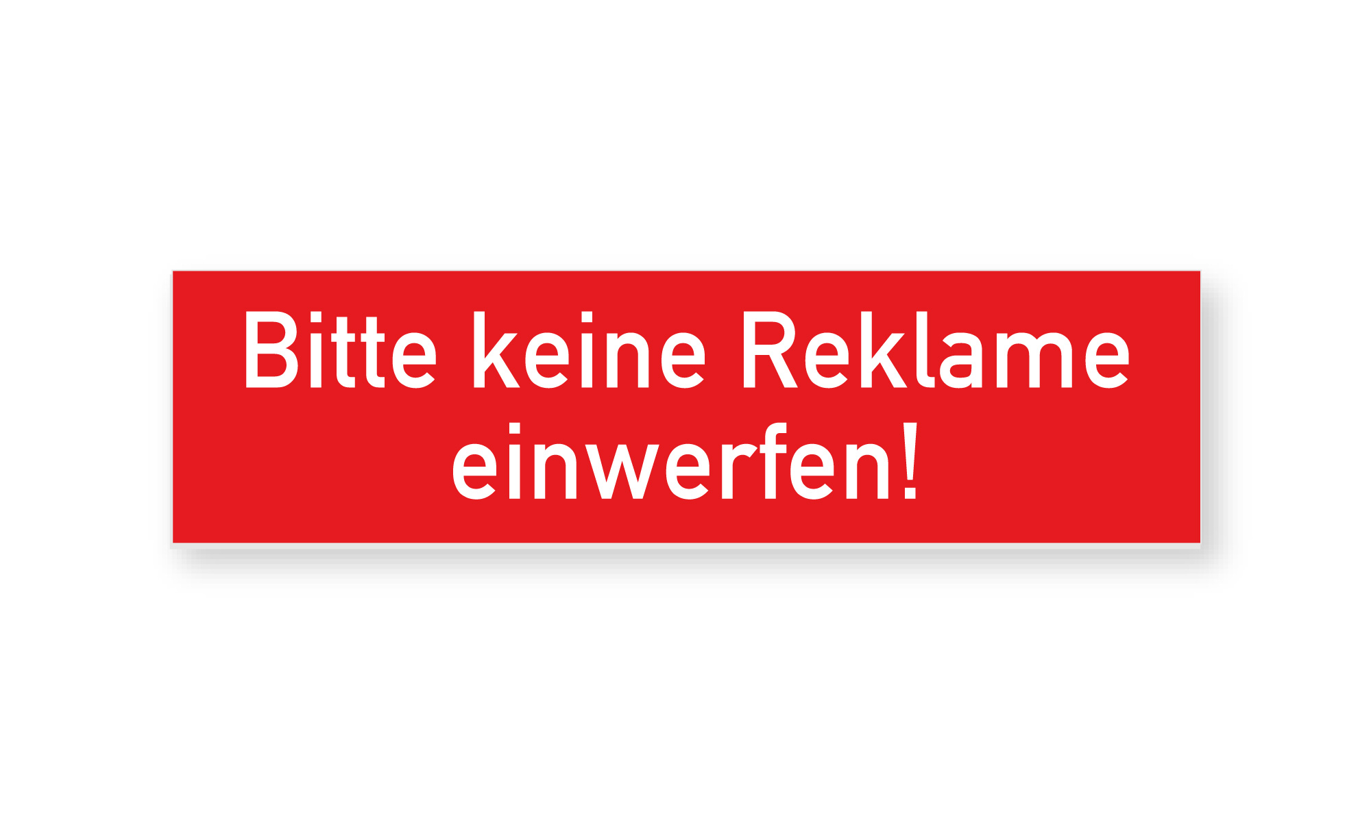 Bitte keine Reklame