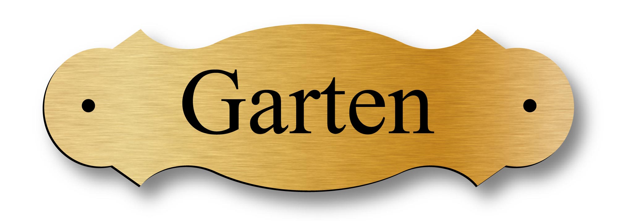 Türschild in nostalgischer Form