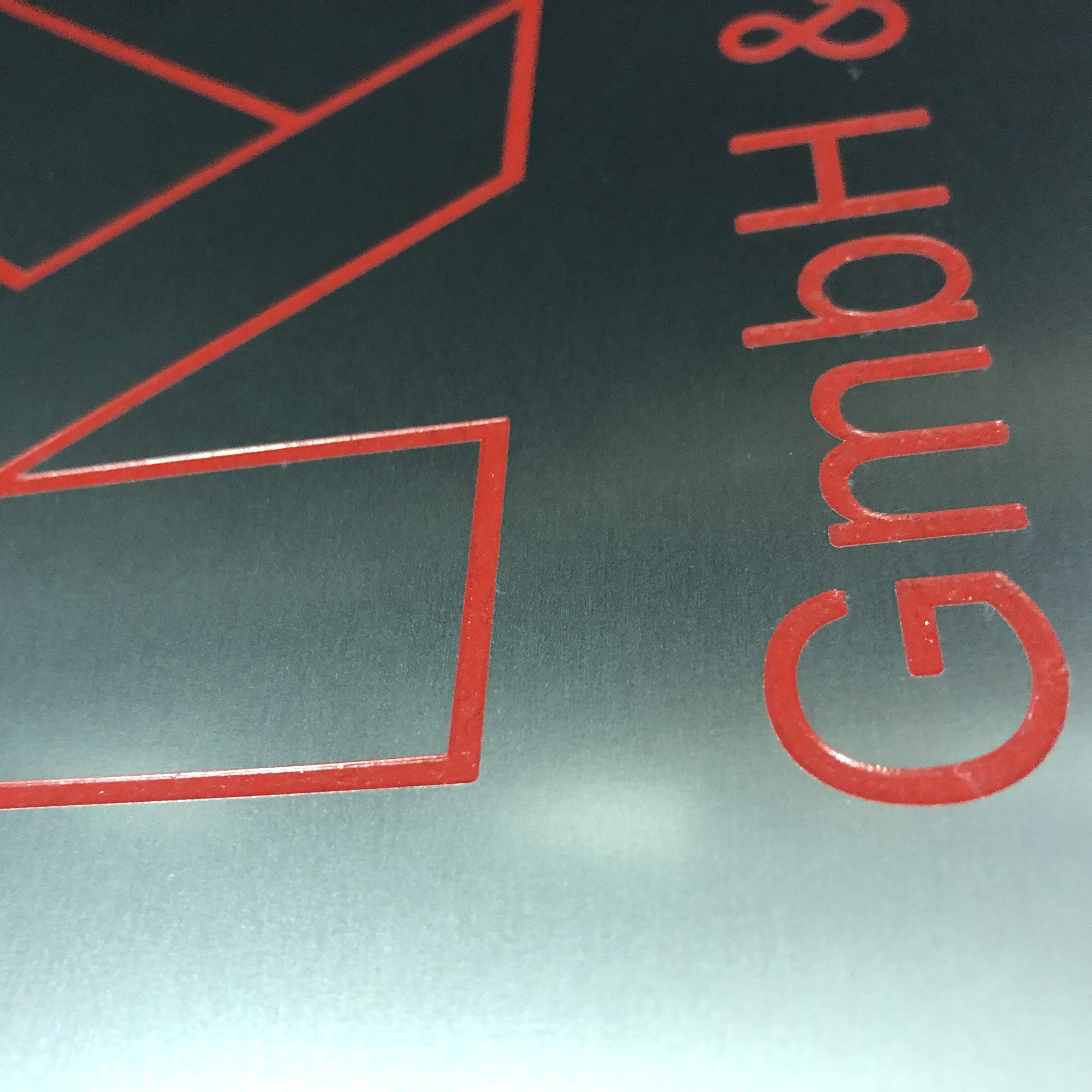 Aluminiumschild graviert