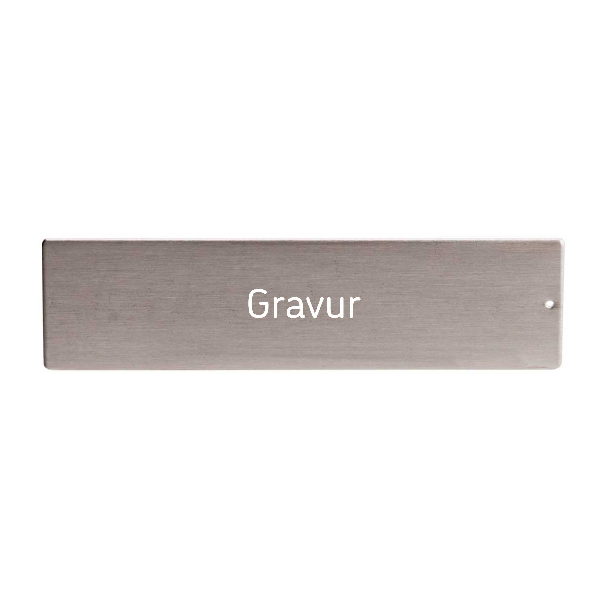 RENZ RSA2 Edelstahlschild mit Gravur