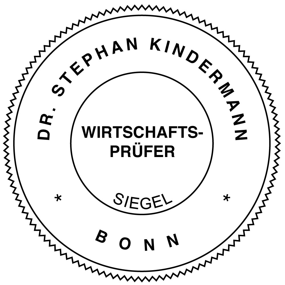 Wirtschaftsprüfer Siegelstempel gem. Siegelverordnung