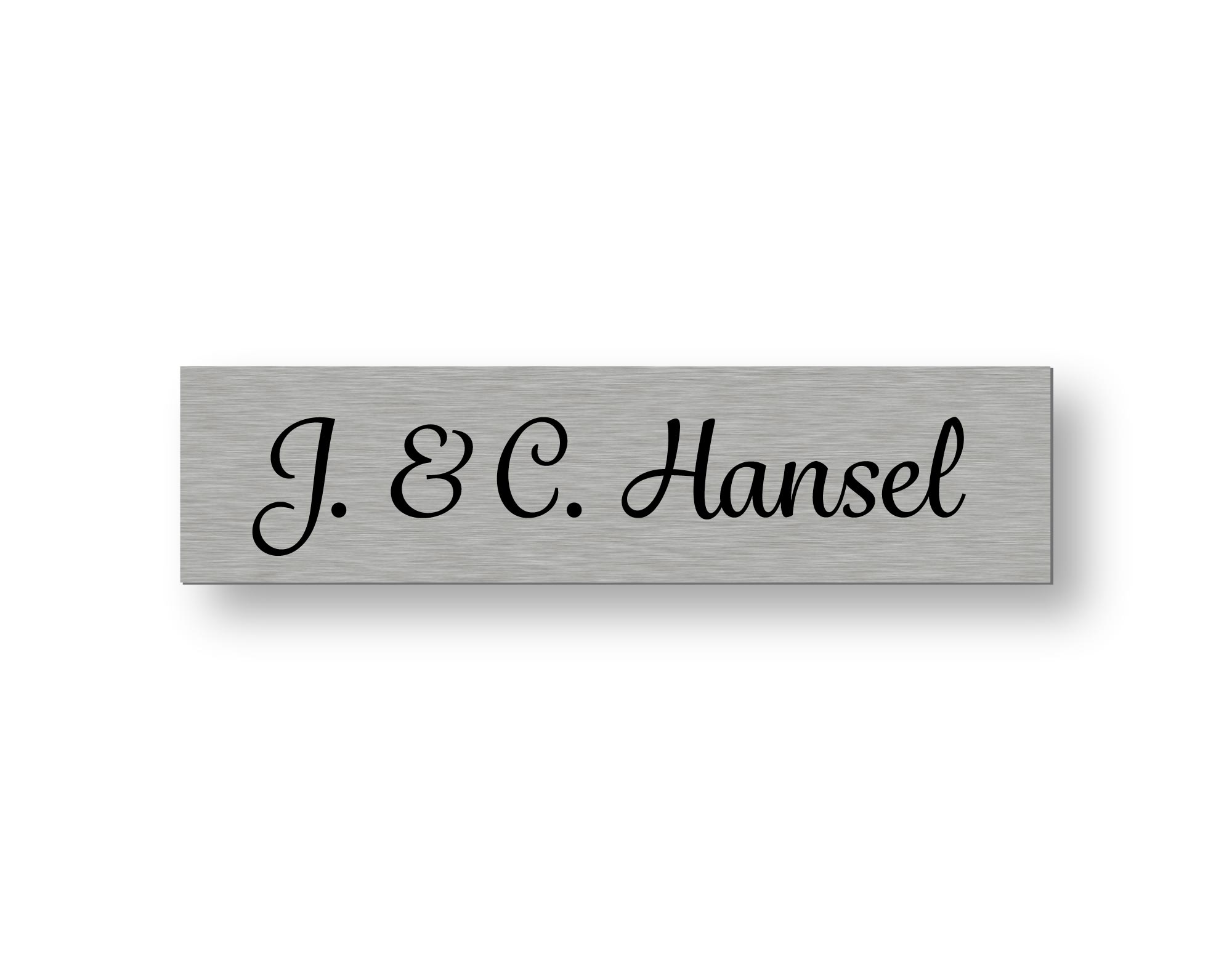 Klingelschild & Briefkastenschild nach Maß – Acryl graviert, selbstklebend oder zum Einlegen
