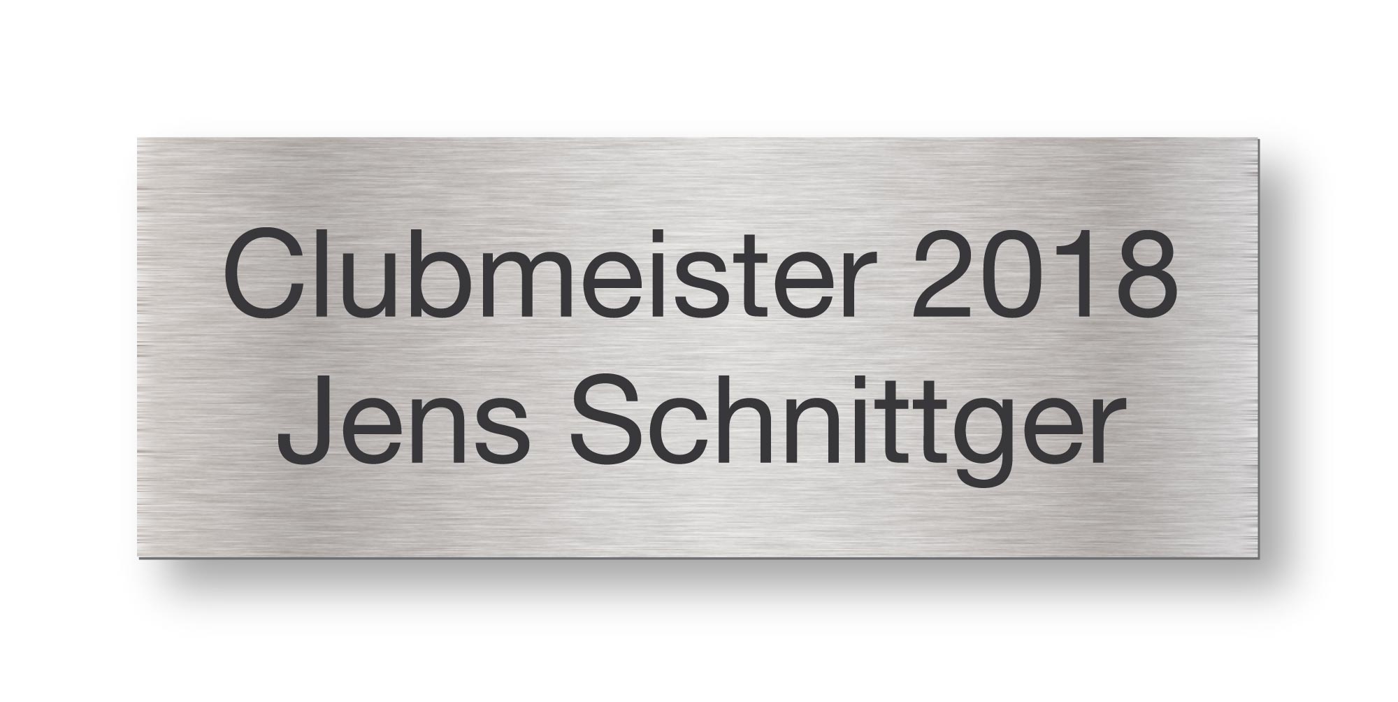 Pokalschilder graviert nach Maß – Selbstklebende Gravurschilder aus Kunststoff (Acrylbasis)
