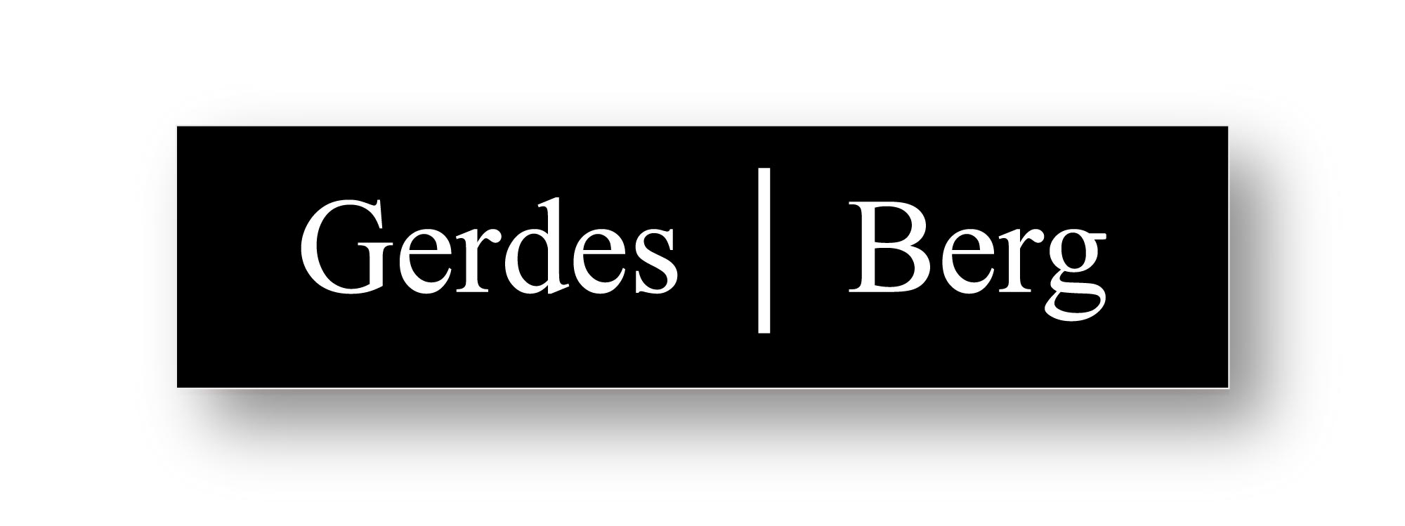 Klingelschild / Briefkastenschild in gängigen Größen