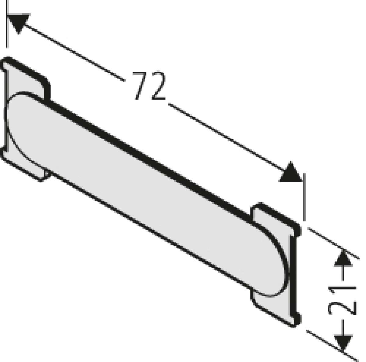 RENZ RSA1 ALU-Namensschild ohne Gravur