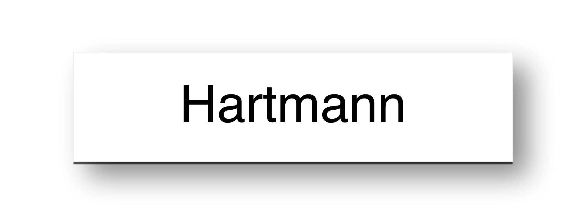 Klingelschild / Briefkastenschild in gängigen Größen