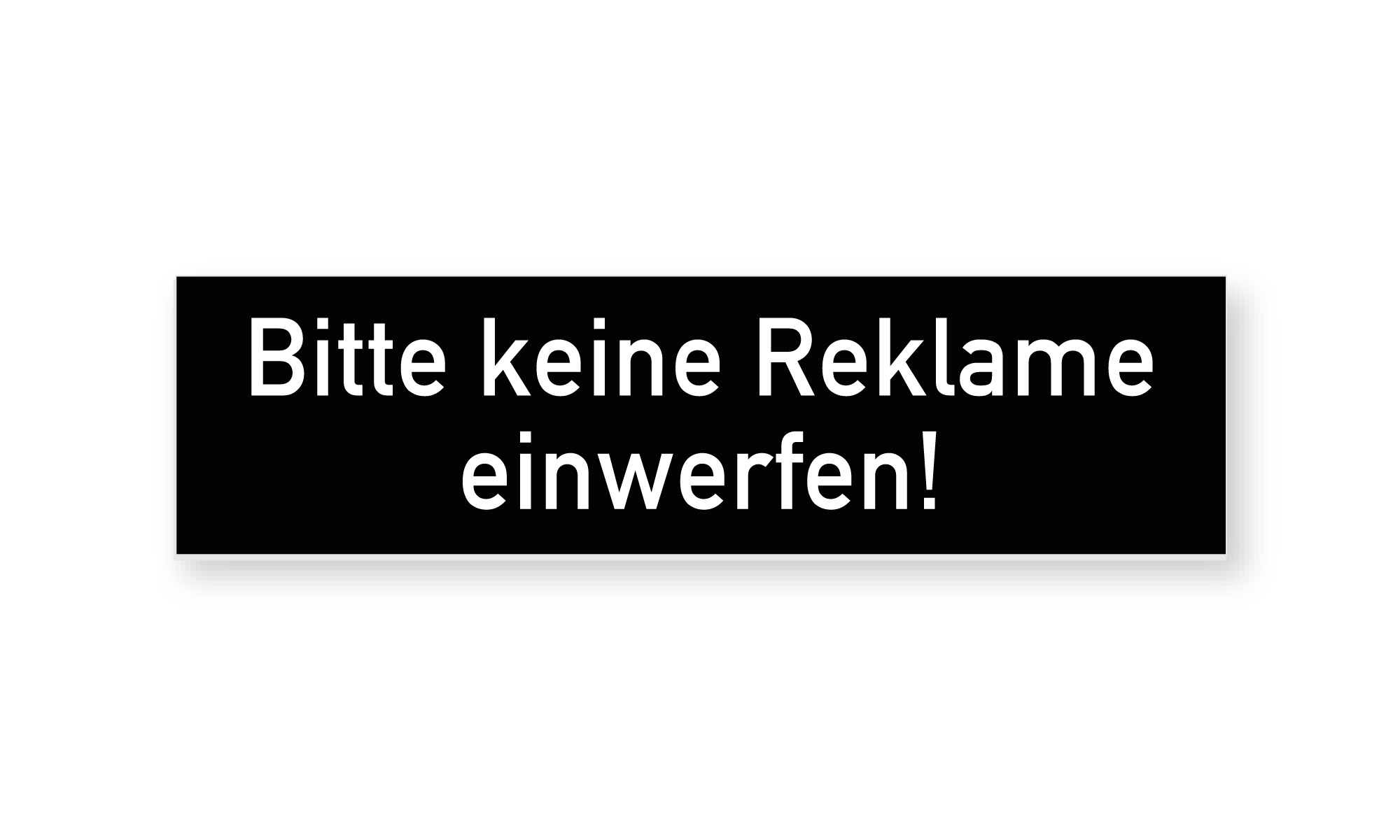 Bitte keine Reklame