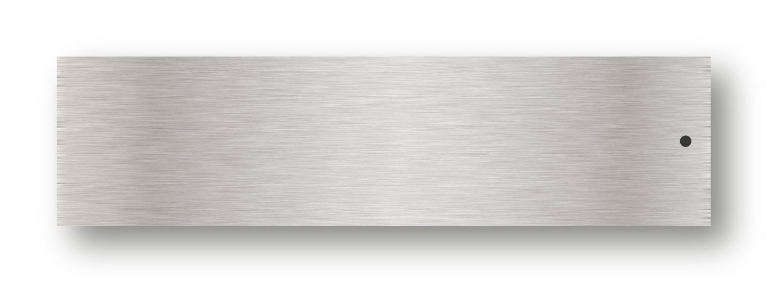 RENZ RSA2 Edelstahlschild (ohne Beschriftung)