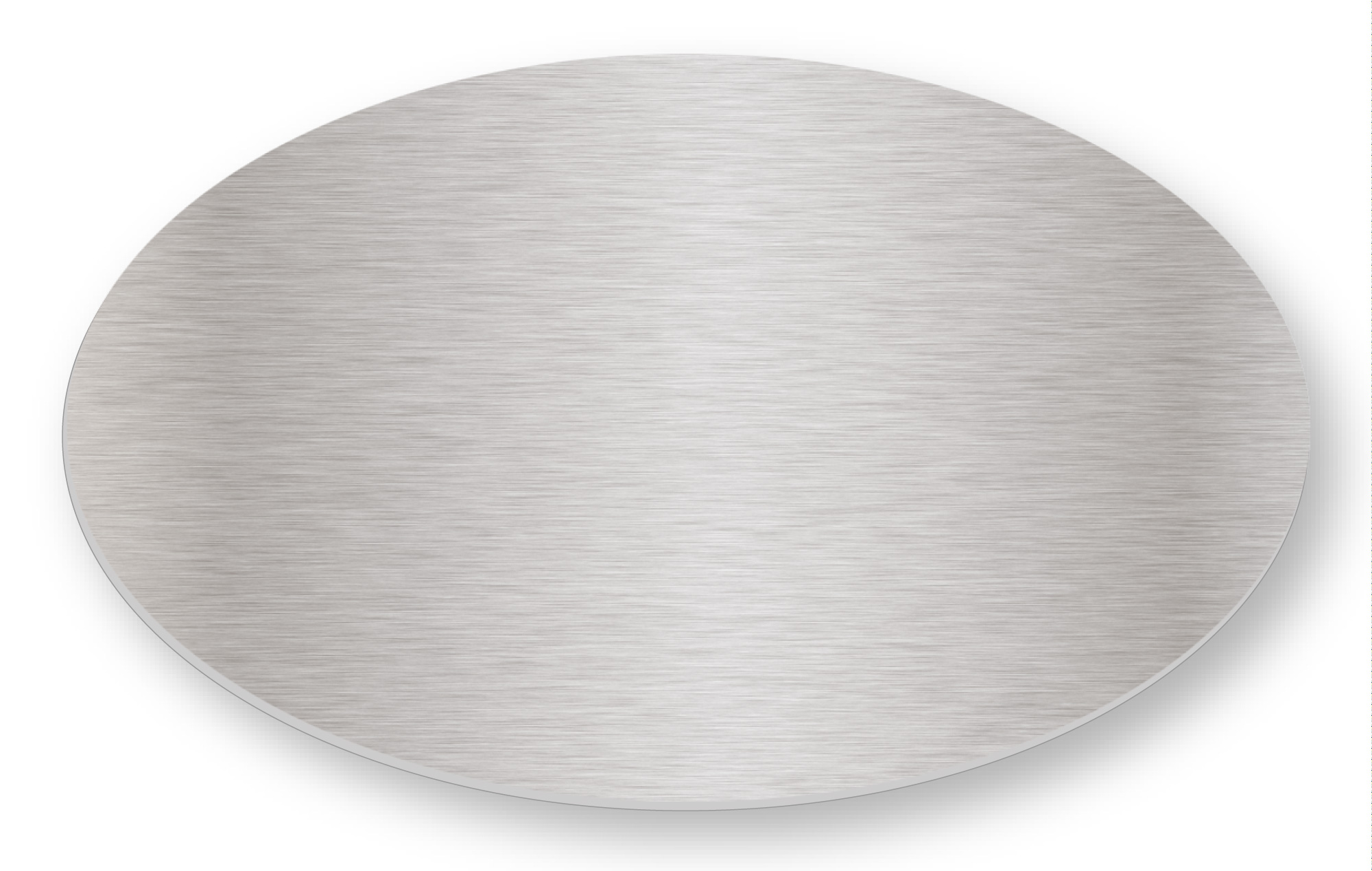 Türschild Briefkastenschild Edelstahl oval mit Lasergravur