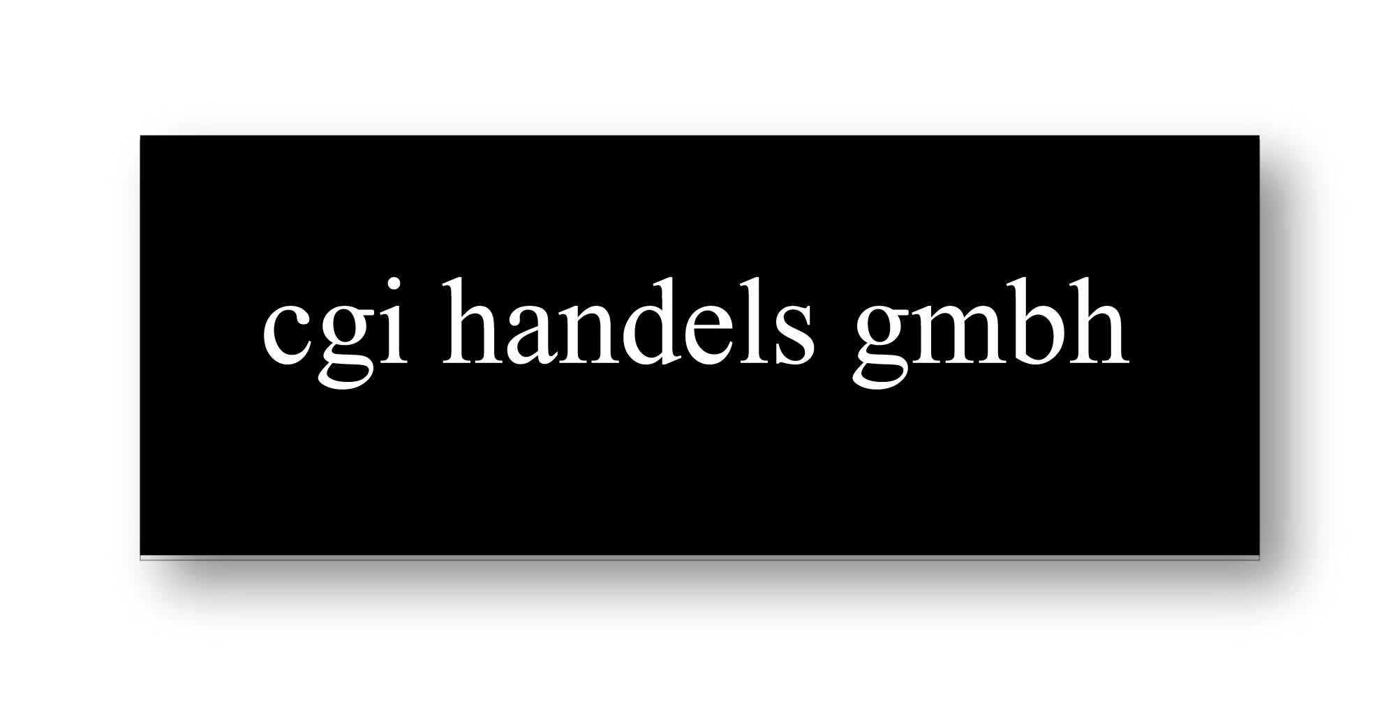 Kunststoffschild graviert