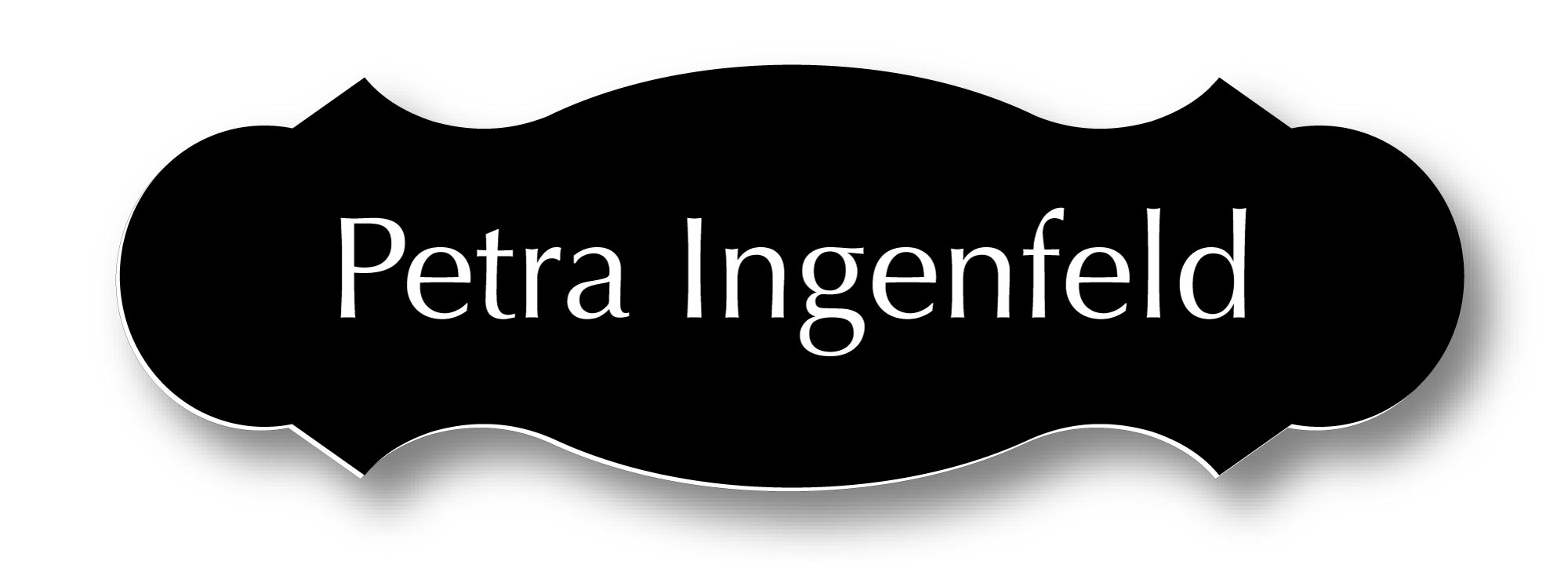 Türschild in nostalgischer Form