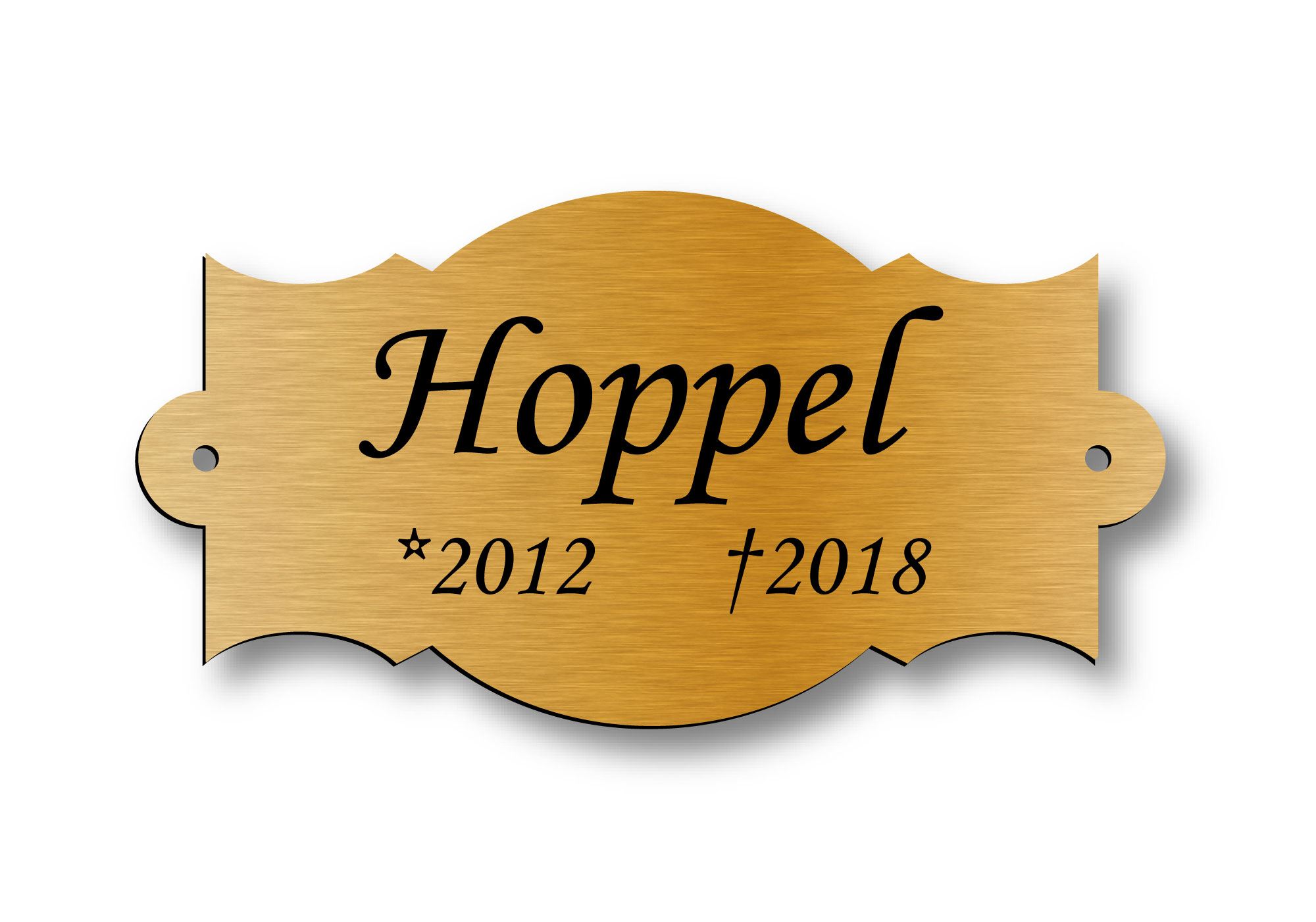 Klassisches Türschild