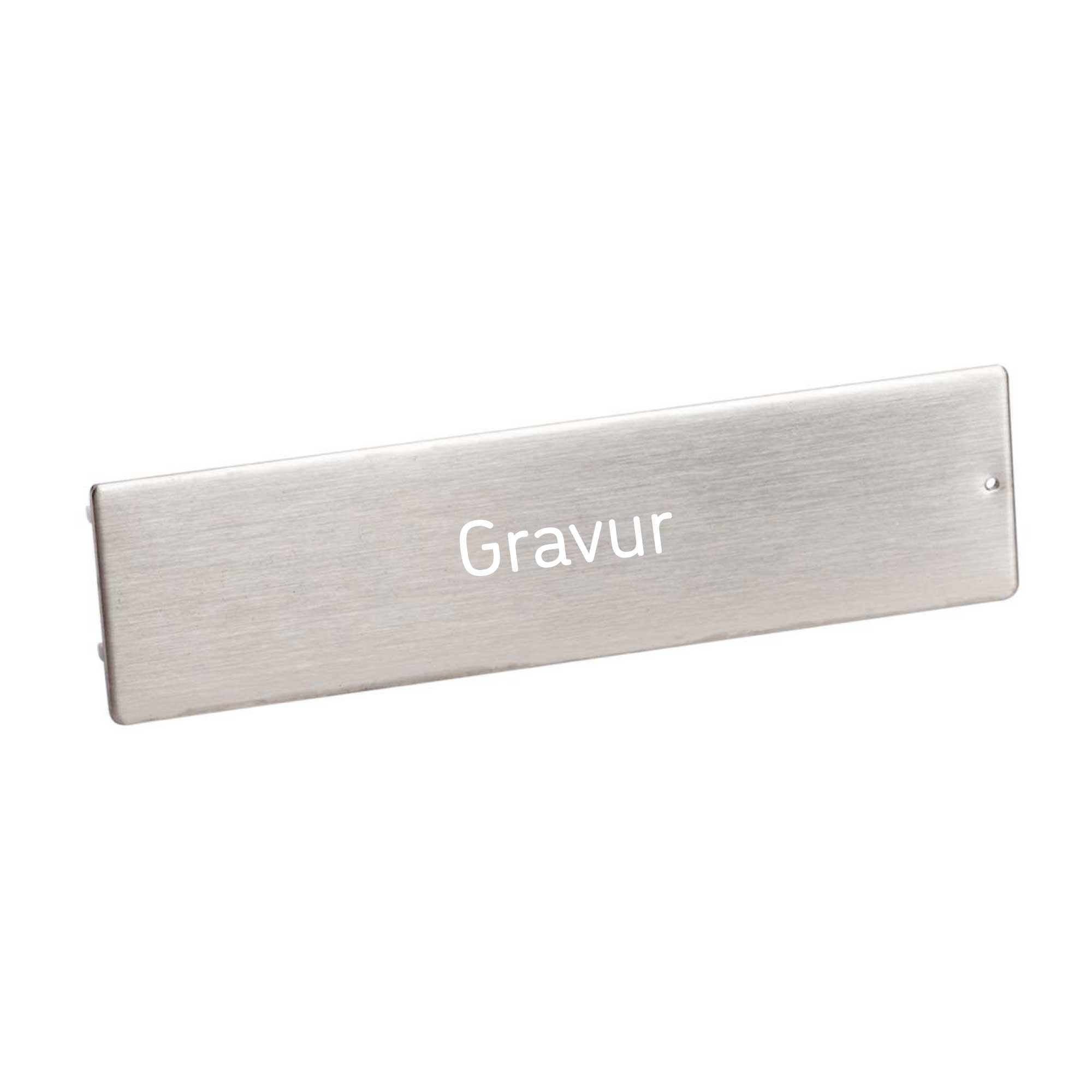 RENZ RSA2 Edelstahlschild mit Gravur