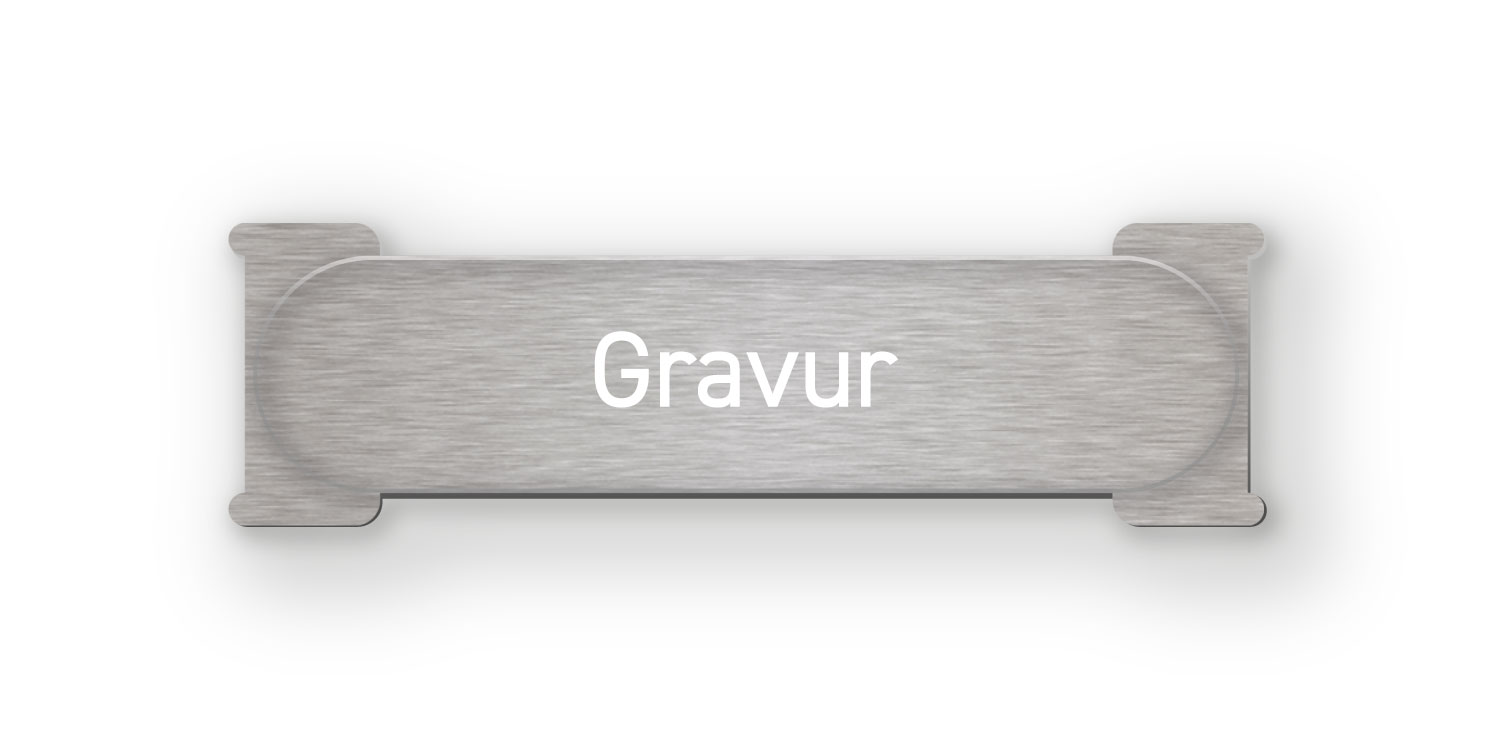 RENZ RSA1 Edelstahlschild mit Gravur