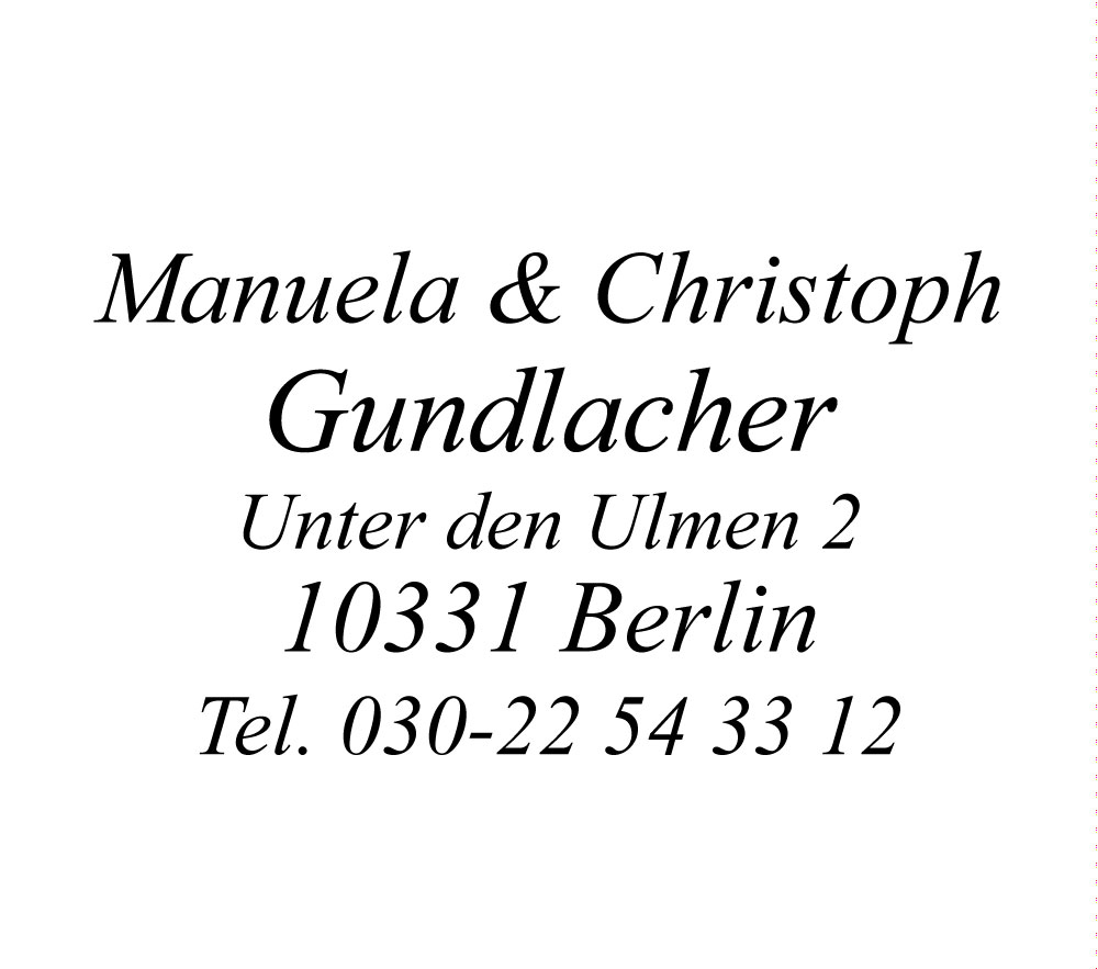 Adressstempel mit 5 Zeilen Text