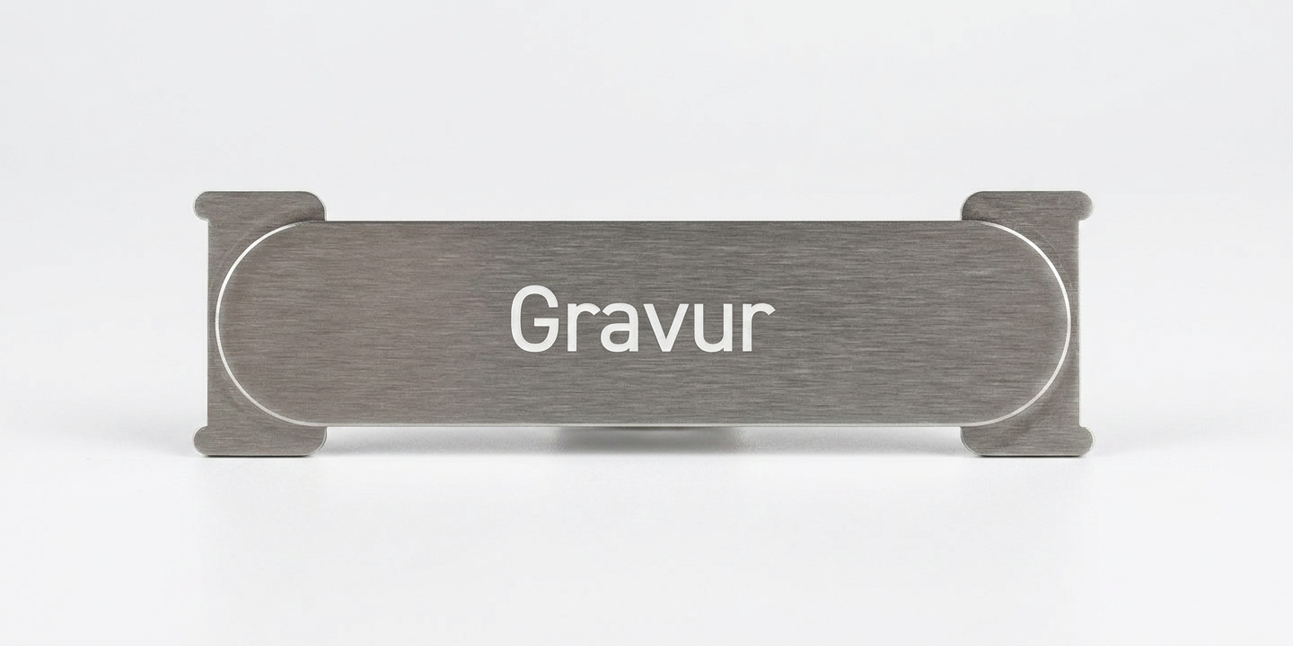 RENZ RSA1 Edelstahlschild mit Gravur