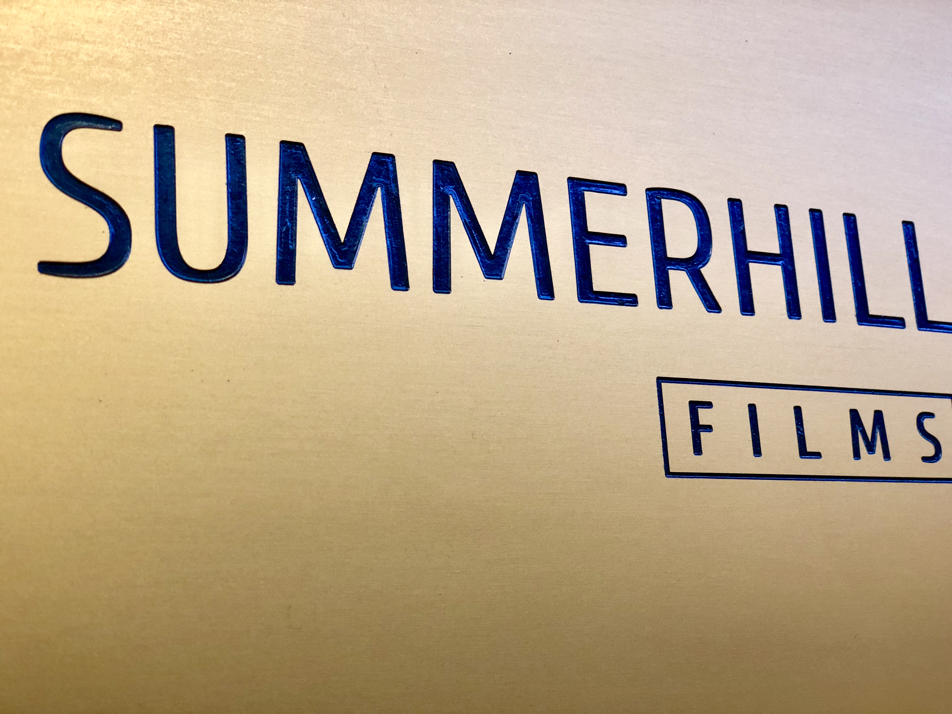 Aluminiumschild graviert